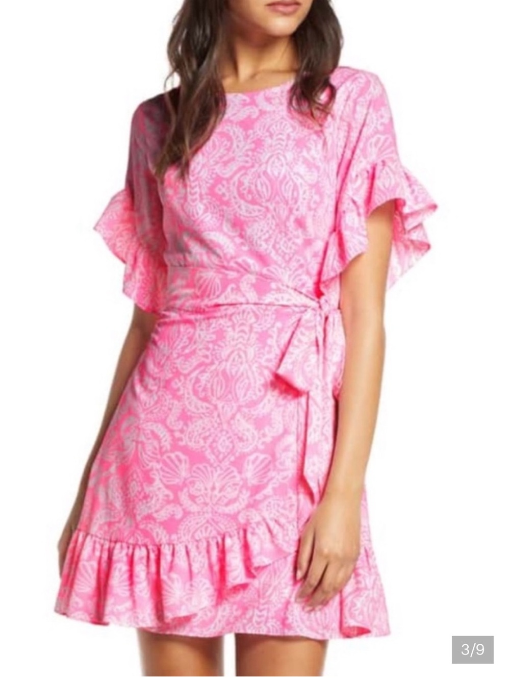 Lilly Pulitzer Darlah Stretch Dress Size 16 In Havana Pink NWOT